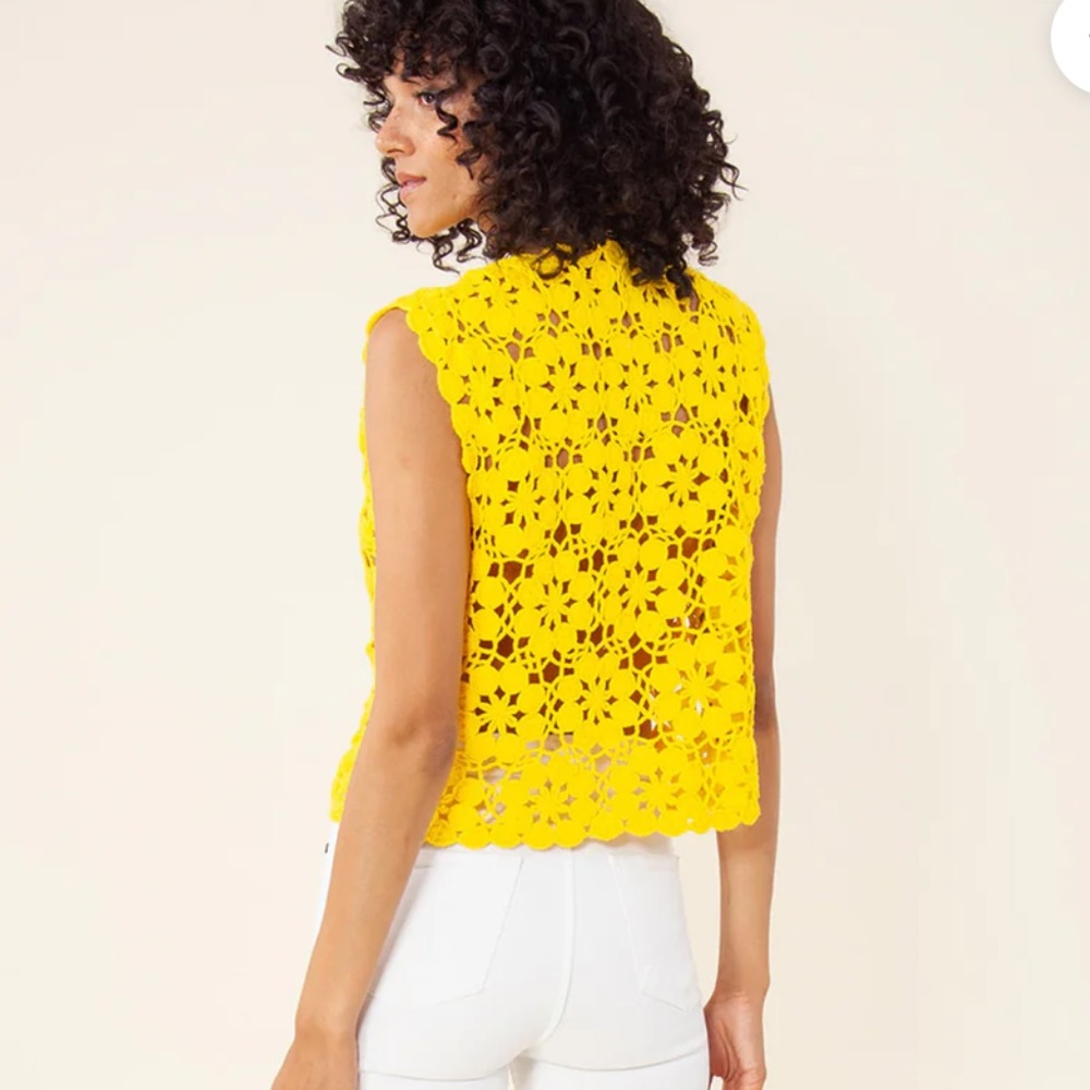 *NEW* HALEBOB SAMAIRA CROCHET TOP LARGE - Picture 3 of 9